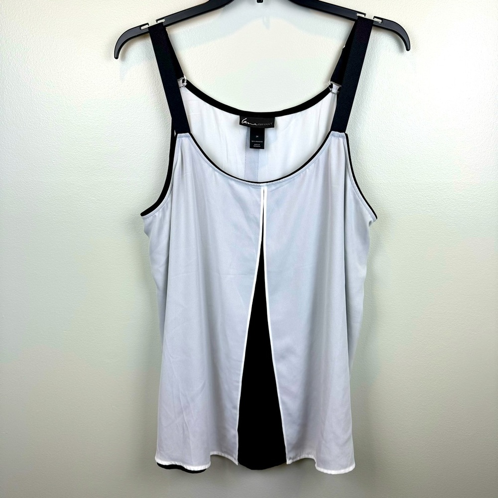 Lane Bryant Layered Tank Adjustable Straps Size 24W